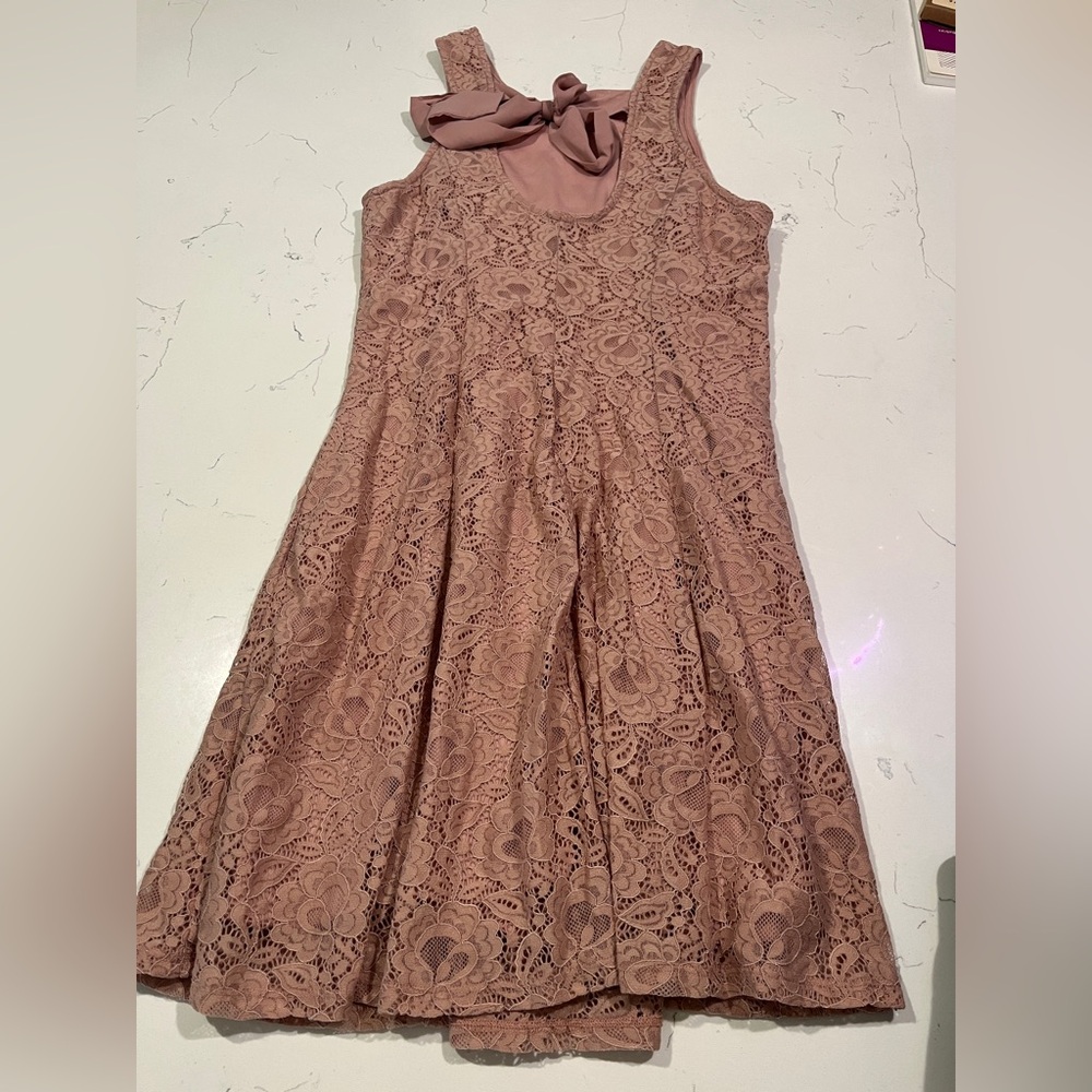 Speechless Lace Dress in Soft Pink